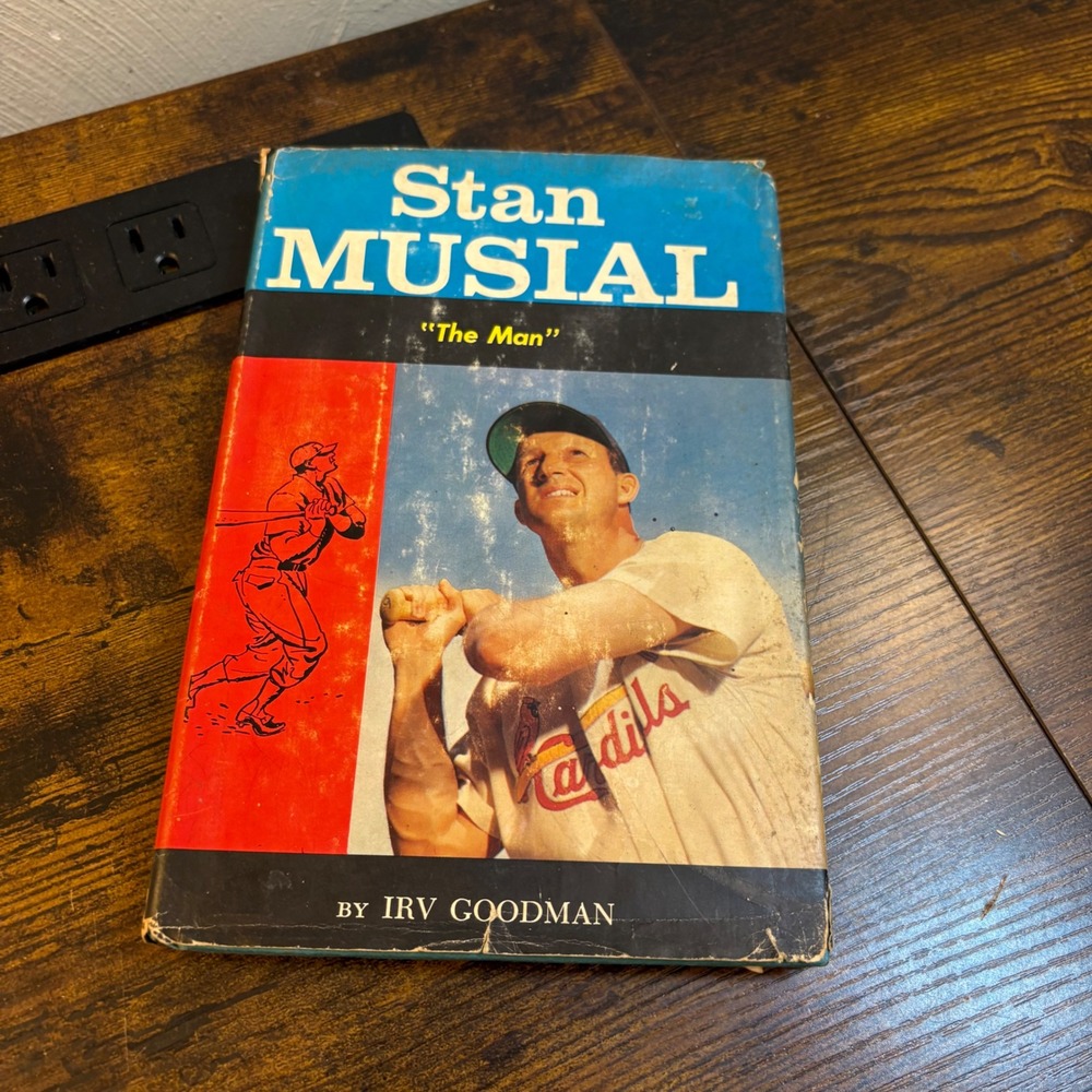 Stan Musial The Man Irv Goodman 1961 St Louis Cardinals Baseball Biography HC DJ